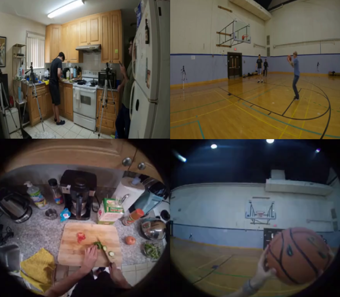 First-person video generation from third-person footage